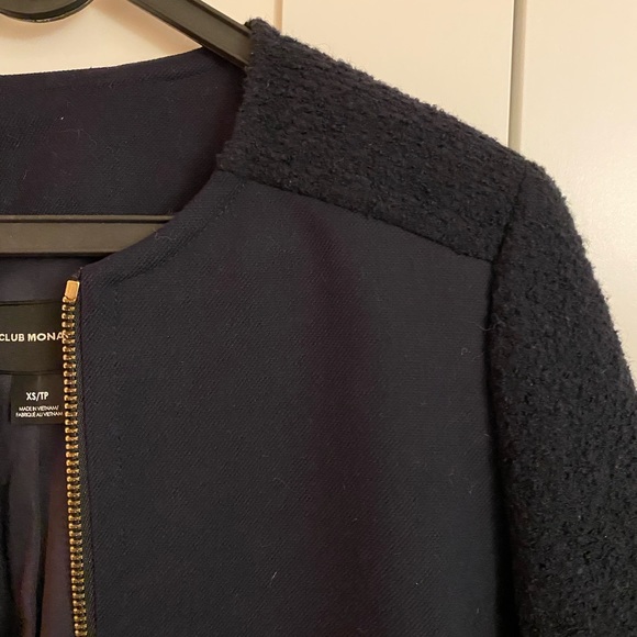 CLEARANCE❗️ Club Monaco trench coat NAVY BLUE - Picture 3 of 4